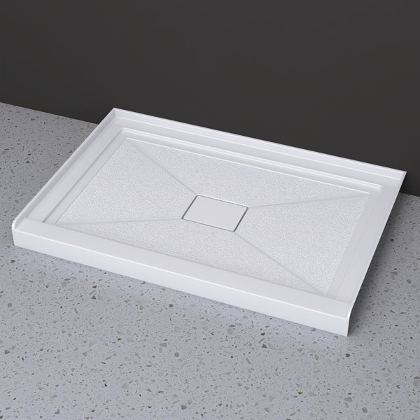 ZEAFIVE Shower Bases & Pans 48'' W 32'' D Rectangular Single Shower